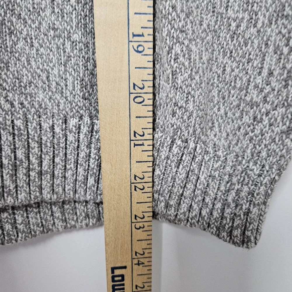 Carter's Sweater Boys 14 Gray Quarter Zip Mock Neck Cotton Marl Knit Pullover